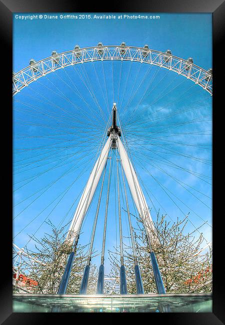  The London Eye,  London Framed Print by Diane Griffiths