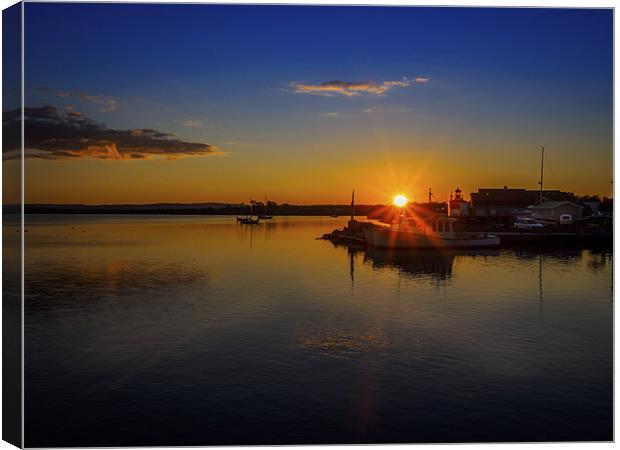 End of the Day, Pictou, Nova Scotia, Canada Canvas Print by Mark Llewellyn
