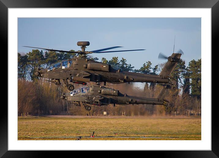 AH64 Apache Longbow Framed Mounted Print by Oxon Images