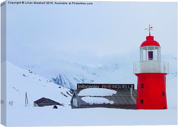  The Worlds highest Lighthouse.  Canvas Print by Lilian Marshall