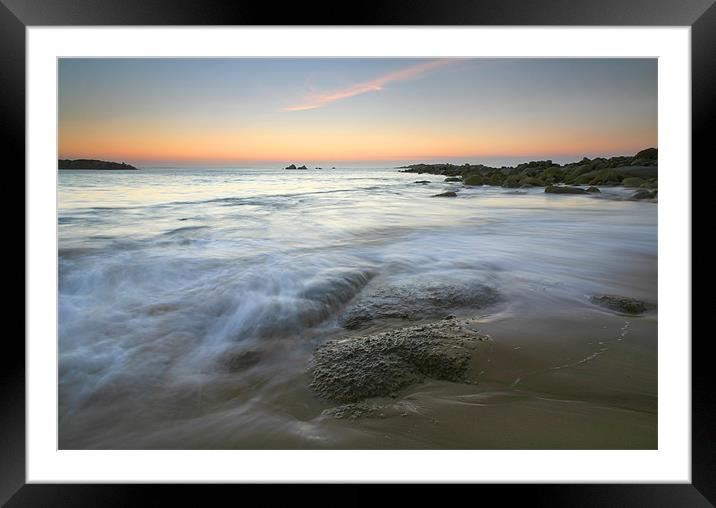 Twilight Tides Framed Mounted Print by Mike Dawson