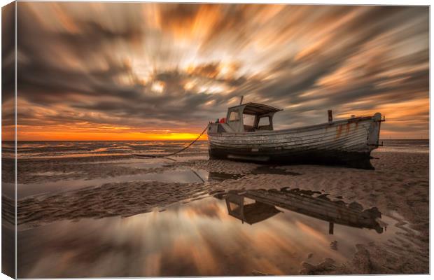  "Decaying on a North West Beach" Canvas Print by raymond mcbride