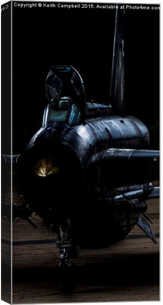  Lightning XR728 taxies out. Canvas Print by Keith Campbell