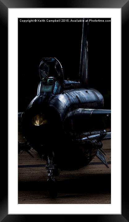  Lightning XR728 taxies out. Framed Mounted Print by Keith Campbell