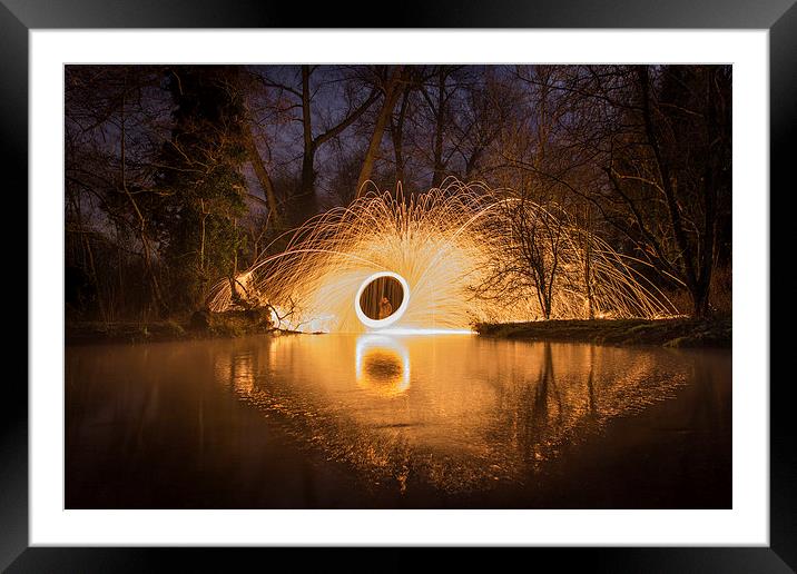  Circle of Fire Framed Mounted Print by Neal P