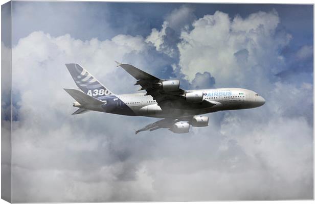 Airbus A380  Canvas Print by J Biggadike