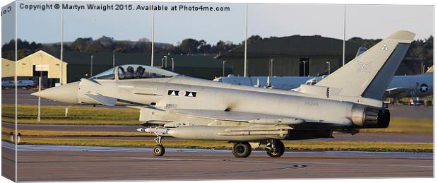  2 Sqn Typhoon Eurofighter Canvas Print by Martyn Wraight