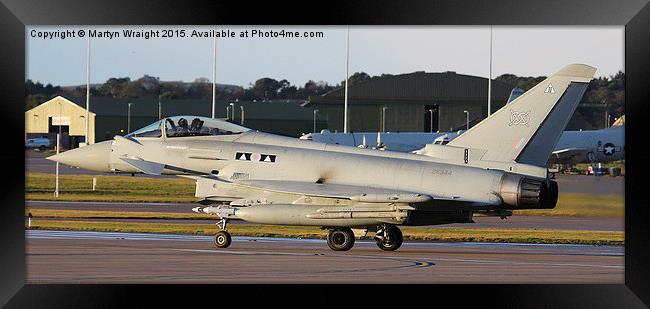  2 Sqn Typhoon Eurofighter Framed Print by Martyn Wraight
