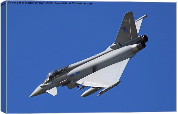  Typhoon joins the circuit Canvas Print by Martyn Wraight