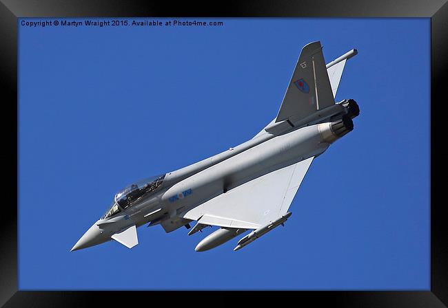 Typhoon joins the circuit Framed Print by Martyn Wraight
