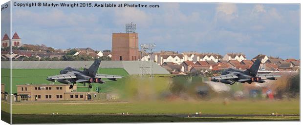 Tornado Pair's departure Canvas Print by Martyn Wraight