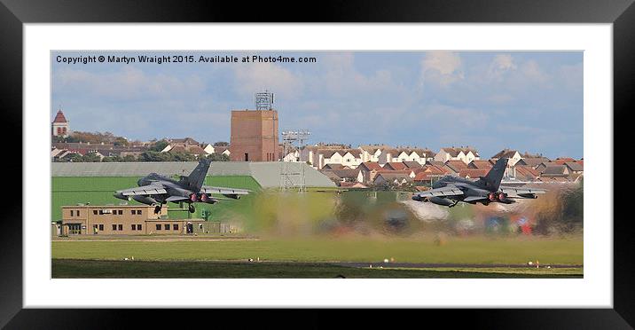 Tornado Pair's departure Framed Mounted Print by Martyn Wraight