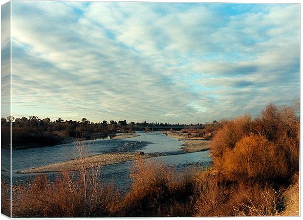 South Fork American River Canvas Print by Nick Minoff