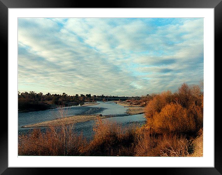 South Fork American River Framed Mounted Print by Nick Minoff
