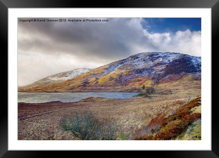Loch Katrine Framed Mounted Print by David Yeaman