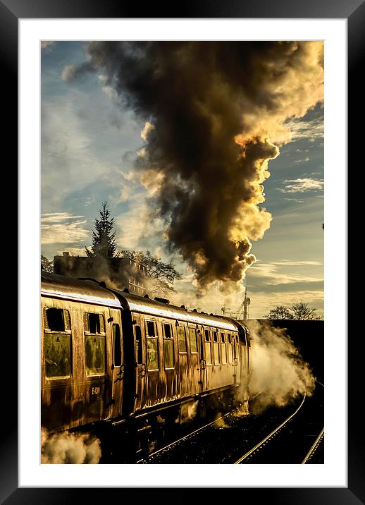 Steaming Ahead  Framed Mounted Print by Dave Hudspeth Landscape Photography