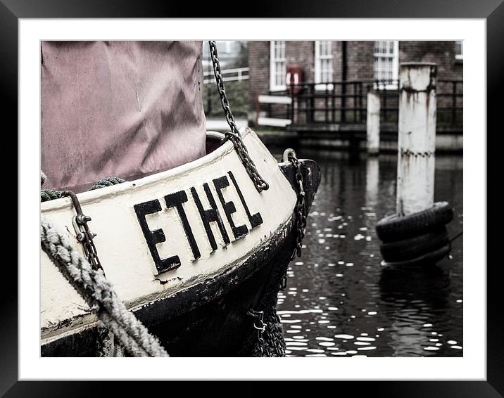 A Boat Named Ethel Framed Mounted Print by Chris Watson