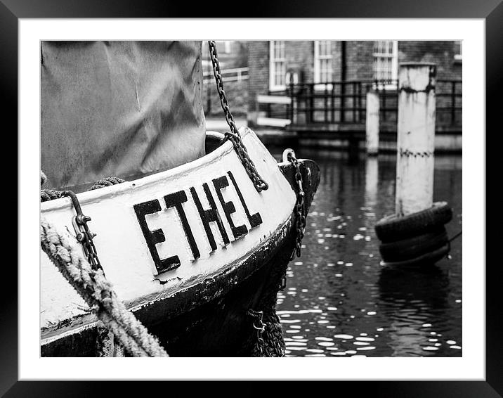 A Boat Named Ethel Framed Mounted Print by Chris Watson