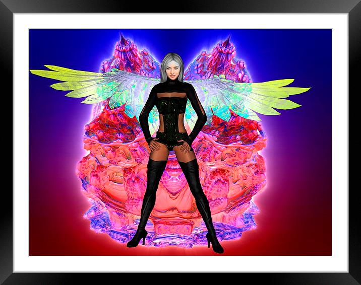  Party Angel Framed Mounted Print by Matthew Lacey