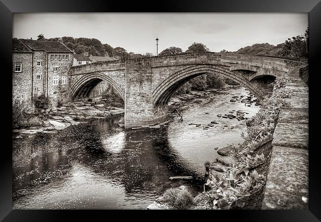County Bridge B&W Framed Print by Tom Gomez