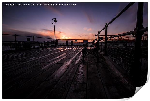  Halfpenny Pier After the Rain Print by matthew  mallett