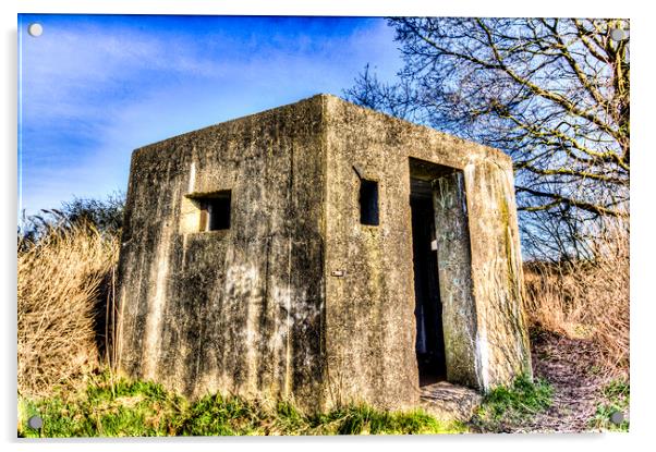 World War Two Bunker Acrylic by David Pyatt