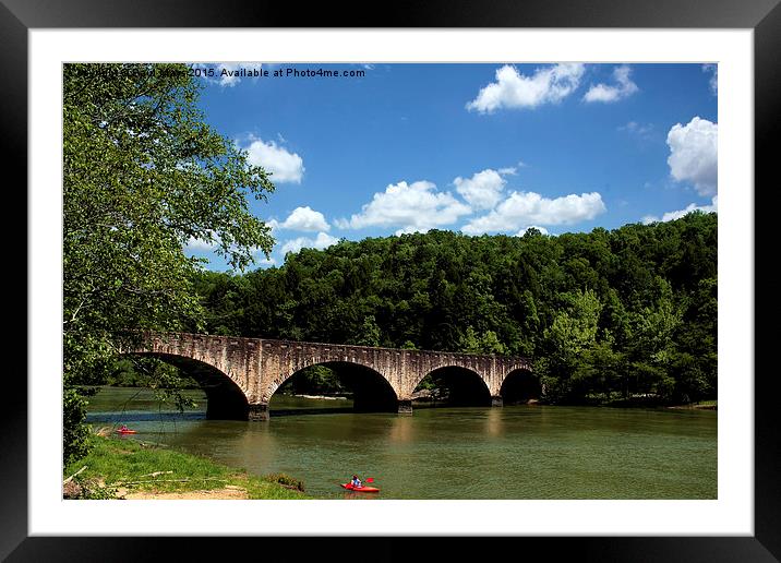  Cumberland river Bridge Framed Mounted Print by Paul Mays