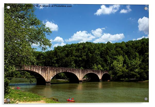  Cumberland river Bridge Acrylic by Paul Mays