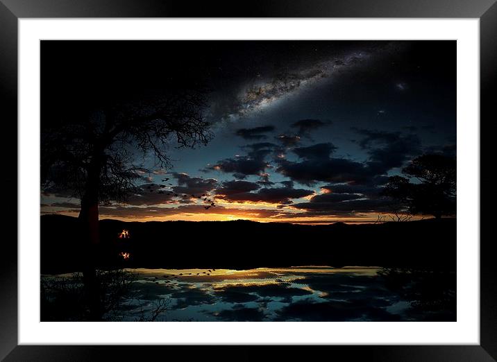  Fire under the Stars  Framed Mounted Print by Paul Mays