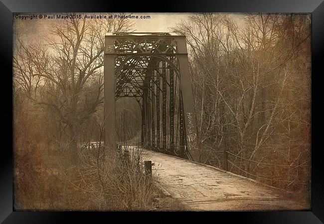 Old Artemus Bridge Framed Print by Paul Mays