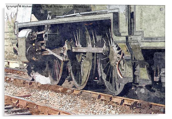  Bluebell Railway Acrylic by Michael Chandler
