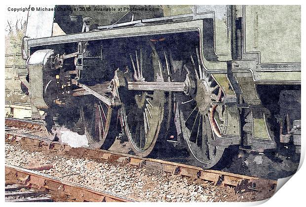  Bluebell Railway Print by Michael Chandler