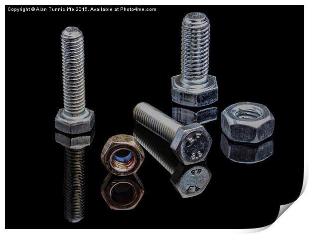  Nuts and bolts Print by Alan Tunnicliffe