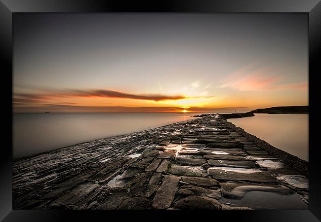  Sunrise over Cullercoats Framed Print by Tom Hibberd