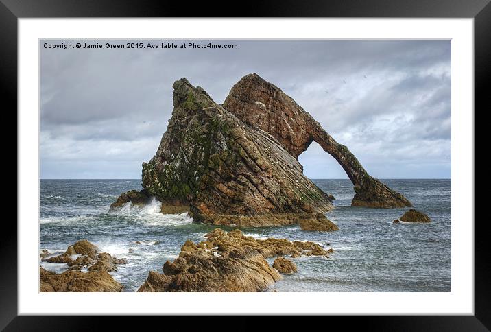 Bow Fiddle Rock Framed Mounted Print by Jamie Green