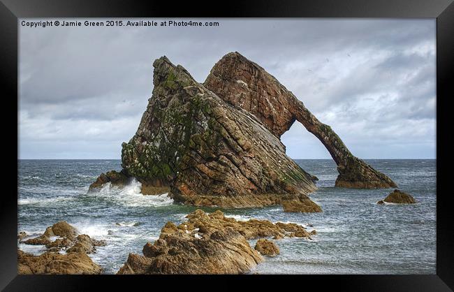  Bow Fiddle Rock Framed Print by Jamie Green