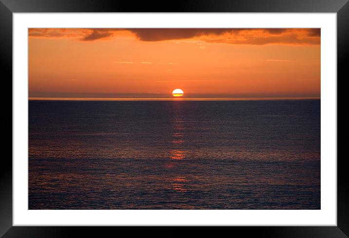 Sunset in Cumbria Framed Mounted Print by Paul Collis