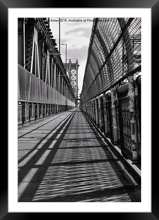 Manhattan Bridge Framed Mounted Print by Matthew Bates