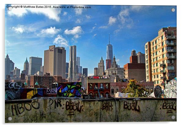 New York contrast Acrylic by Matthew Bates