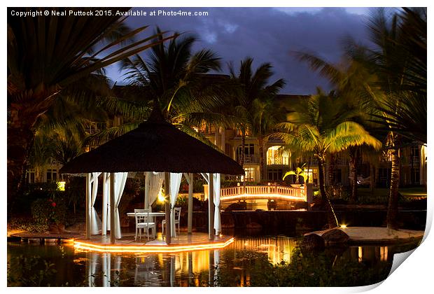  Night time in Mauritius Print by Neal P