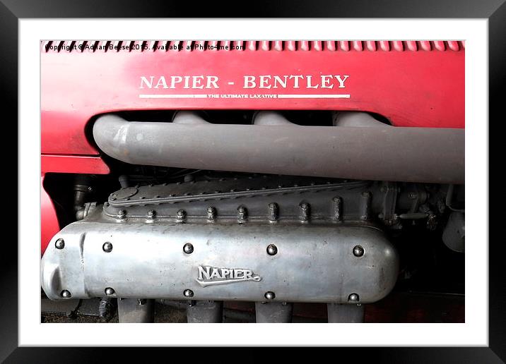  Napier-Bentley Framed Mounted Print by Adrian Beese
