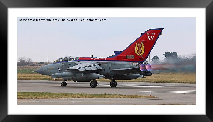  XV Sqn Panavia Tornado Gr4 Centenary anniversary  Framed Mounted Print by Martyn Wraight