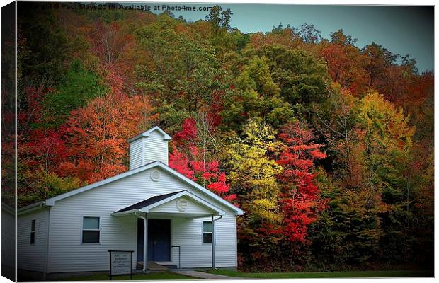  The Tiny Mountian Church in the brillance of a KY Canvas Print by Paul Mays