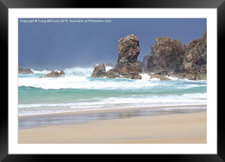  The Gathering Storm at Dial Mor, Isle of Lewis Framed Mounted Print by Craig Williams