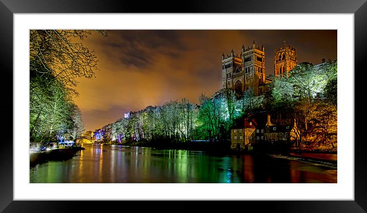  Durham Cathedral Panoramic Framed Mounted Print by Northeast Images