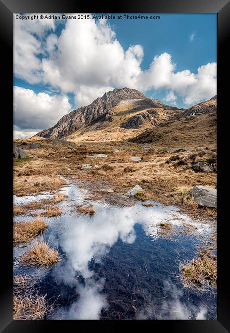 Tryfan Mountain Framed Print by Adrian Evans