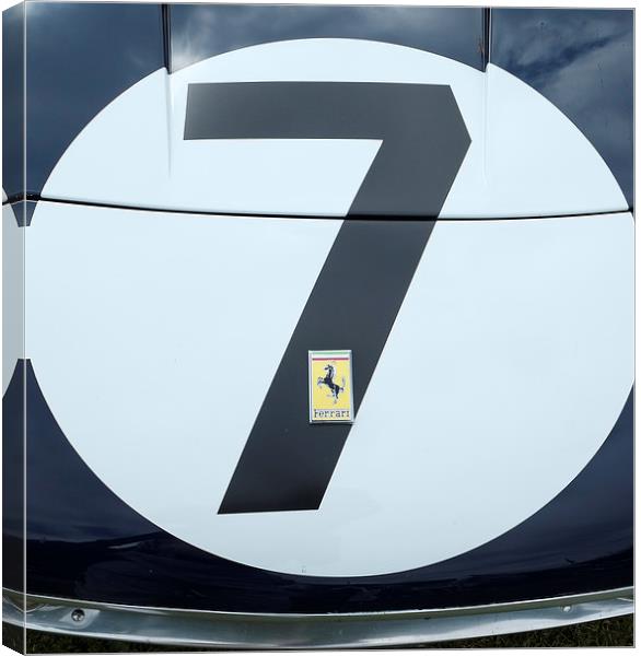  Ferrari SWB number seven Canvas Print by Adrian Beese