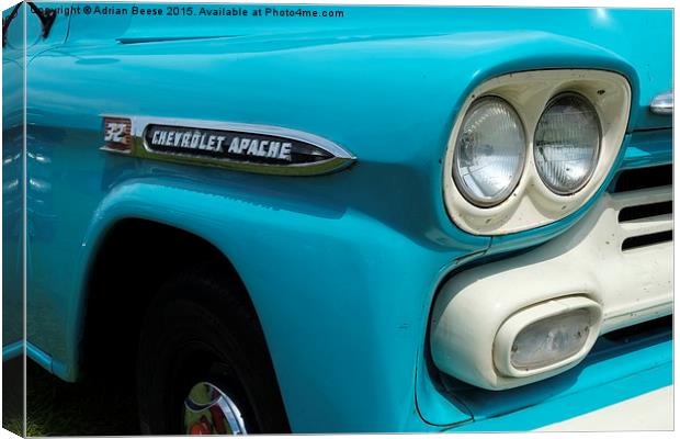  Chevrolet Apache Pick Up truck Canvas Print by Adrian Beese
