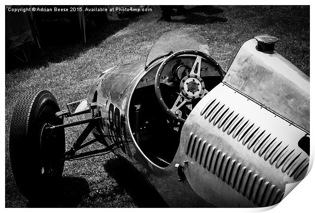  Cooper 500 F3 in paddock Print by Adrian Beese