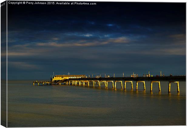 Deal Pier Canvas Print by Perry Johnson